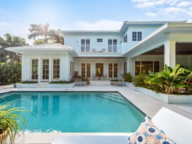 Salt water heated pool