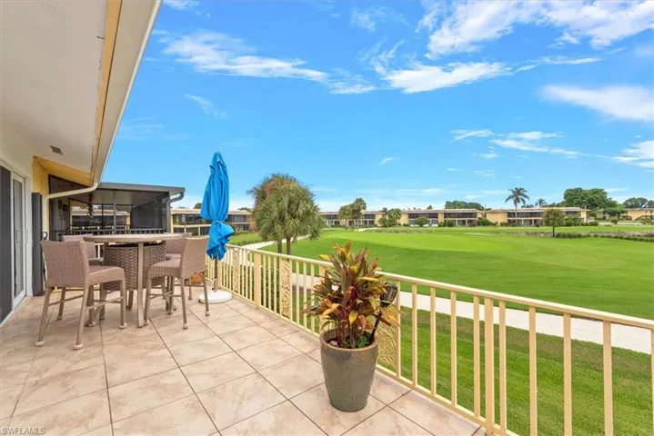 Large Patio Over Looking the Course