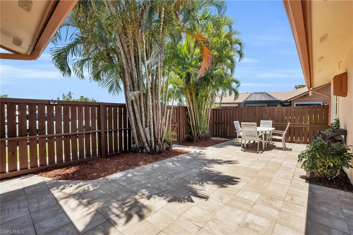 View of patio