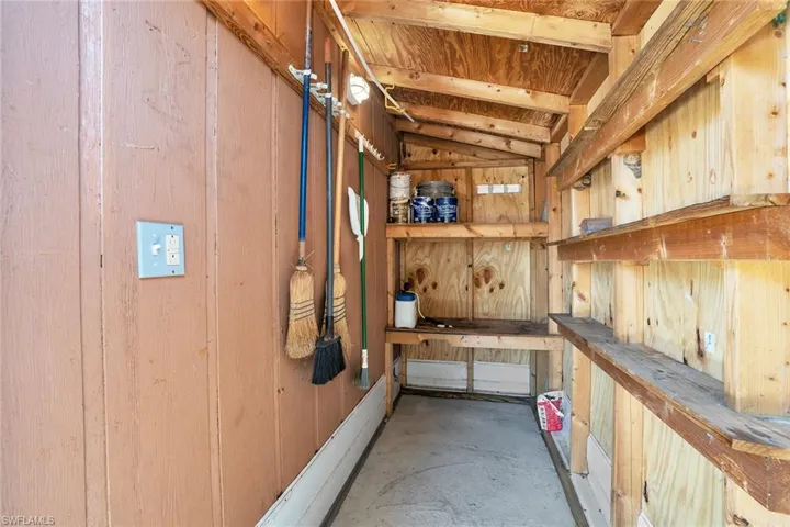 View of storage area