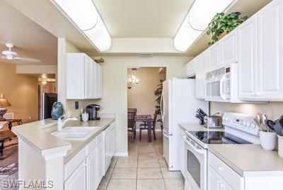 Kitchen and counter area