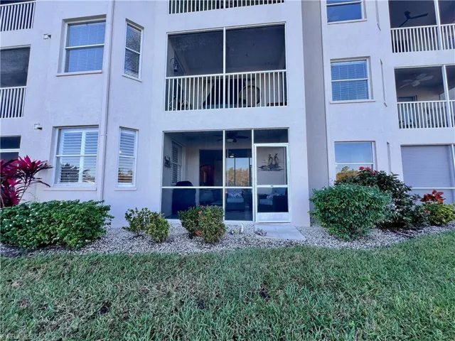 Rear View of  condo building / complex
