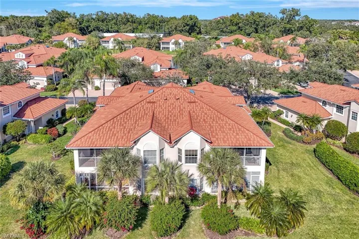 Aerial view of the rear of the residence.