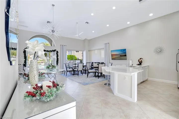 Clubside Reserve's clubhouse looking onto the pool. Kitchen, dinning, games and gatherings.