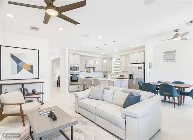 Virtually Staged Living Room