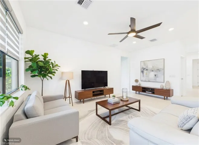 Virtually Staged Living Room