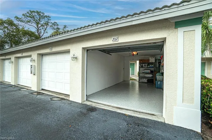 Detached 1-car garage with attic space.