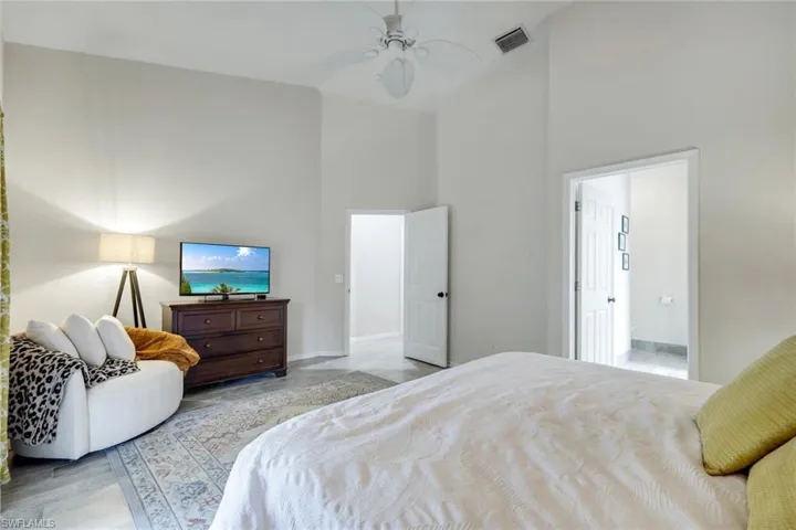 Primary suite will be your retreat at day's end.