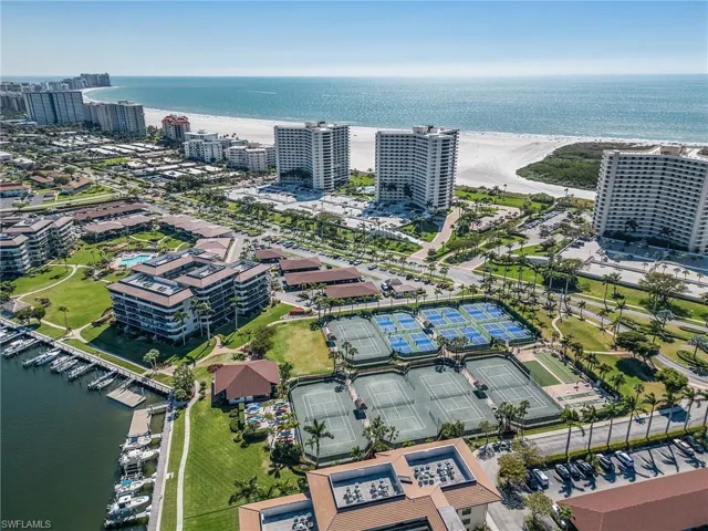 Bird's eye view with a beach view and a water view