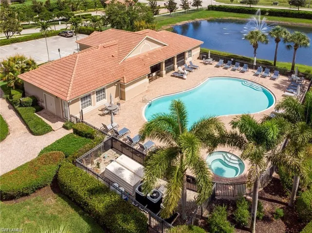 Birds eye view clubhouse