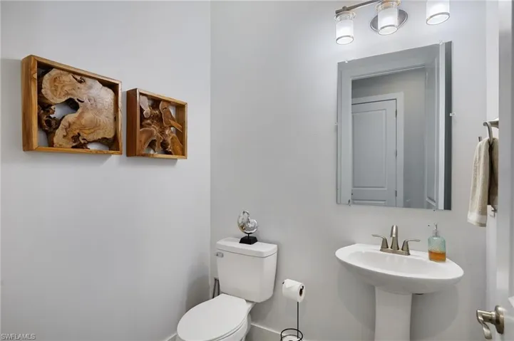 Half bathroom with toilet