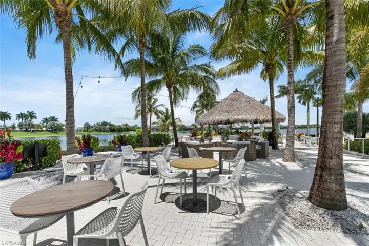 View of patio / terrace with a water view