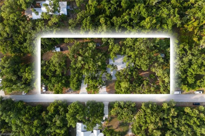 Birds eye view of property
