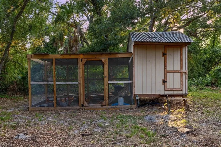 View of outdoor structure