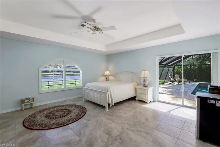 Bedroom with access to lanai. Could be used as Casita with access to lanai.