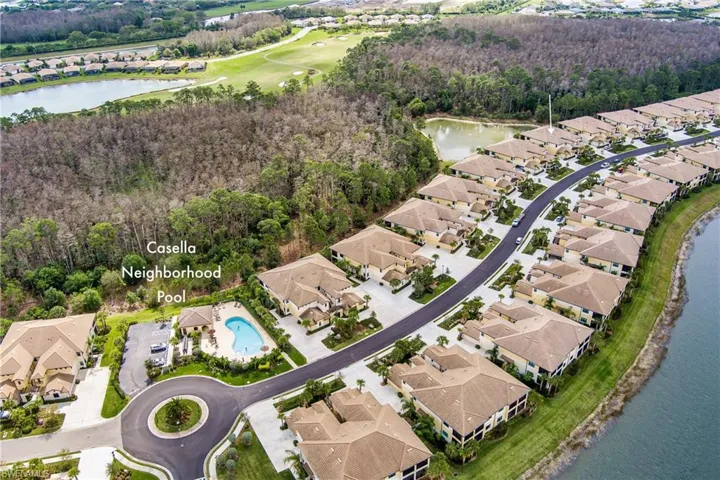 Easily walk to the private community pool
