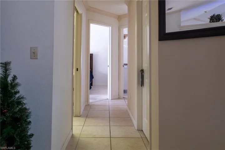 Hallway leading to 3 of the bedrooms