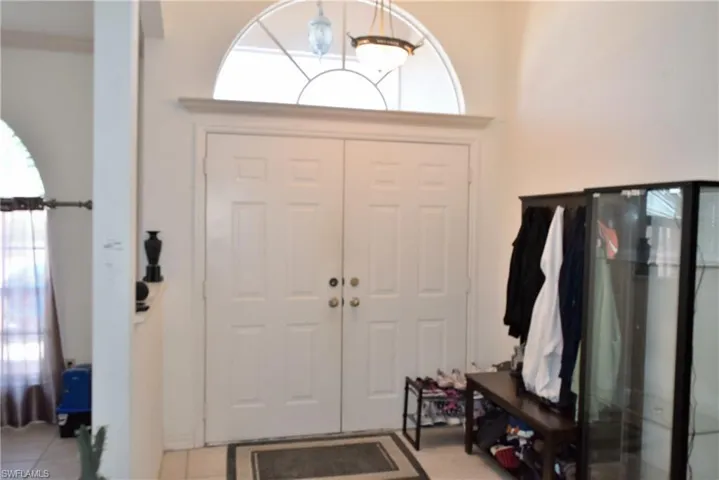 Front entrance with double doors