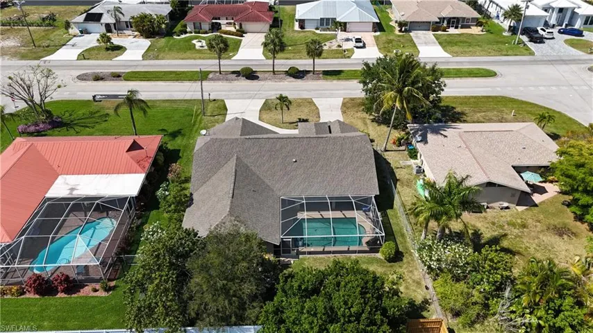 Great view of the 3-year-old roof and screened in pool