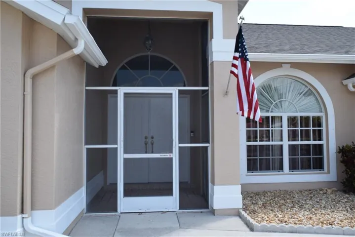 Screened entrance