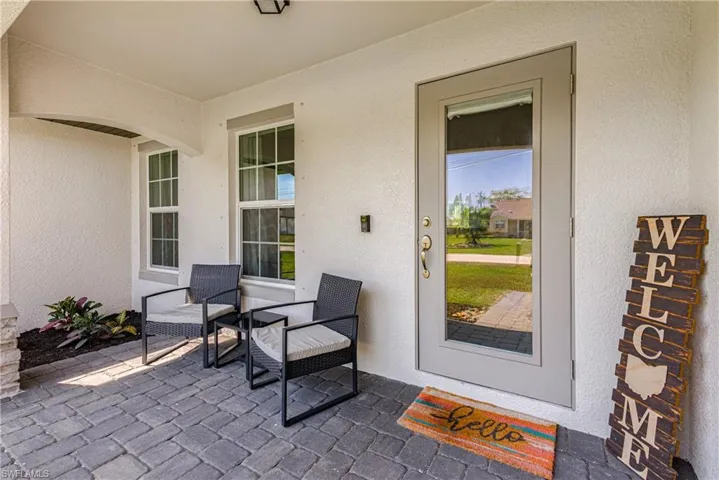 Inviting front porch