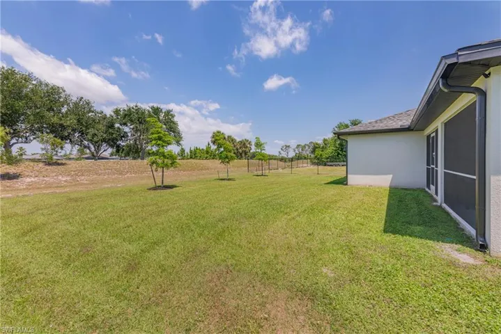 Very large backyard ready for a pool!