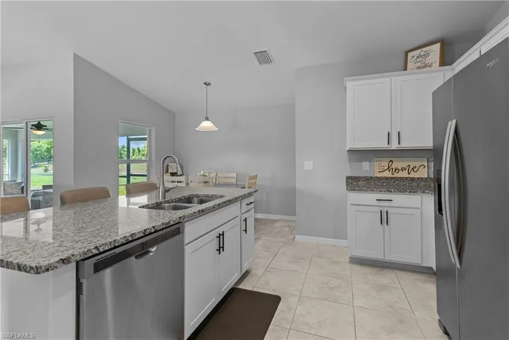 Kitchen with dining room