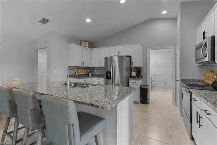 Another view of the large kitchen