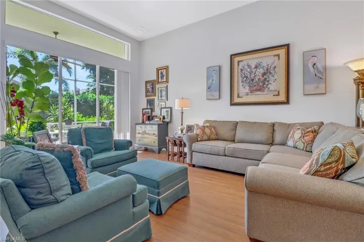 Living room featuring light wood-type flooring