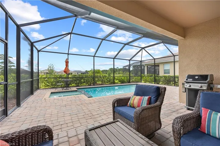 Pool deck area