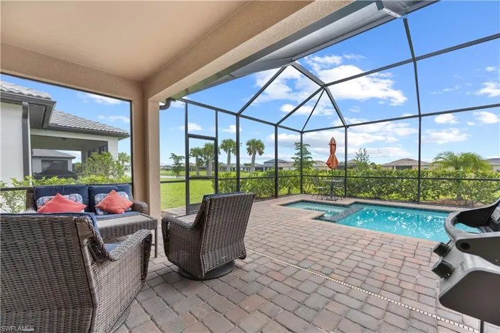 Pool deck area