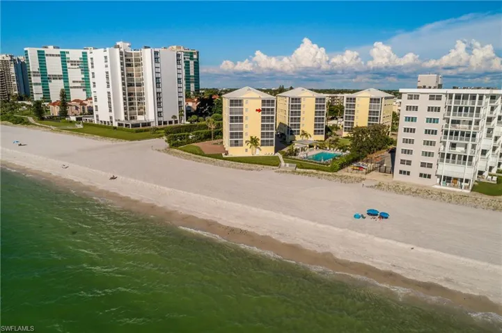 Looking northeast over the Moorings Beach