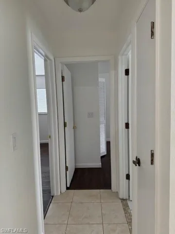 Hallway to guest bath
