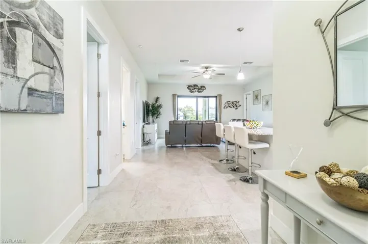 Hall with baseboards