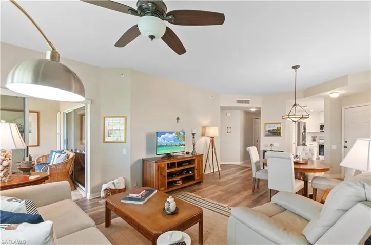 Warm and inviting ambiance throughout the living area