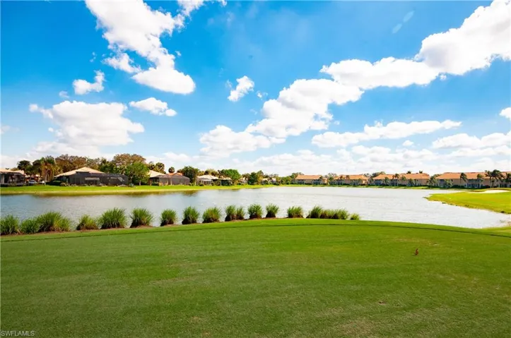 Beautiful view of lake and golf course