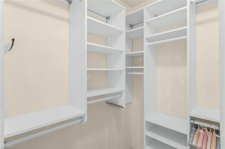 View of spacious closet