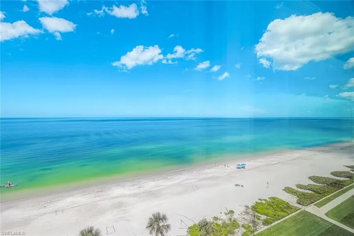 Property view of water with a view of the beach
