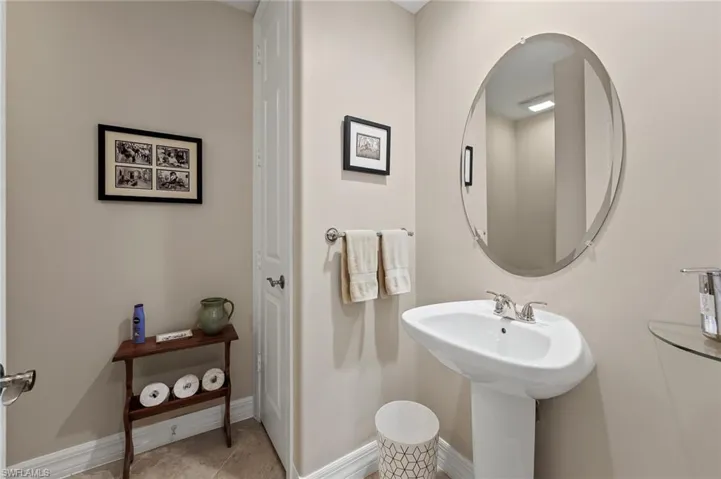 Bathroom with baseboards