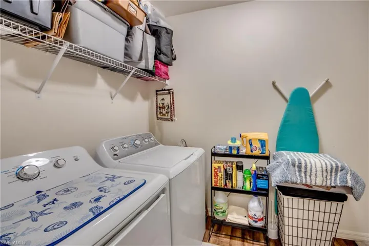 Laundry area with washer and dryer