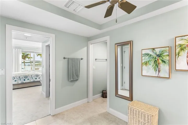 En-suite bath with private water closet.