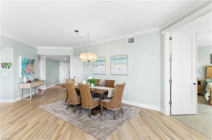 Spacious dining room can fit a much larger table, if needed!