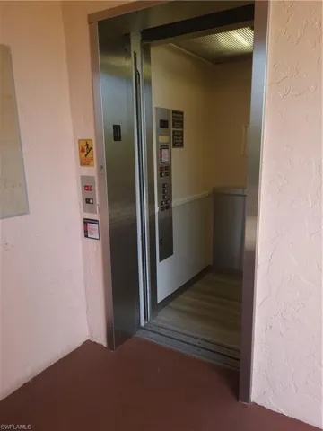 Elevator in building