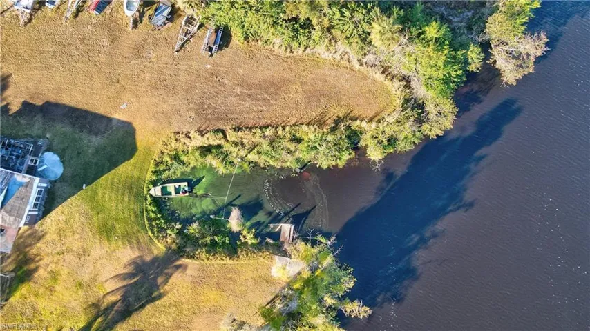 Drone / aerial view of the Private Yacht Basin.