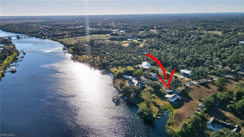 Private Yacht Basin - south side of Caloosahatchee river, just west of the Alva Bridge.