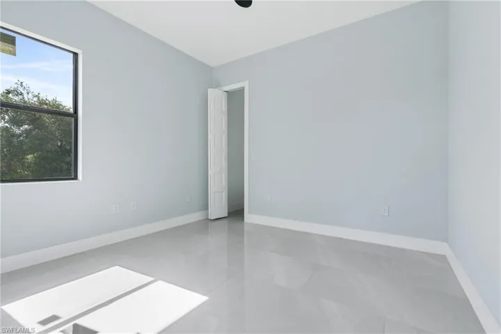 View of tiled empty room