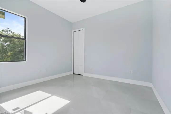 View of tiled empty room