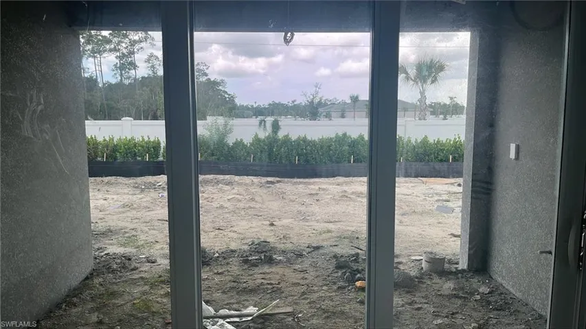 Backyard view (Fence not owned by homeowner)