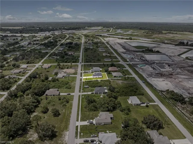 Birds eye view of property