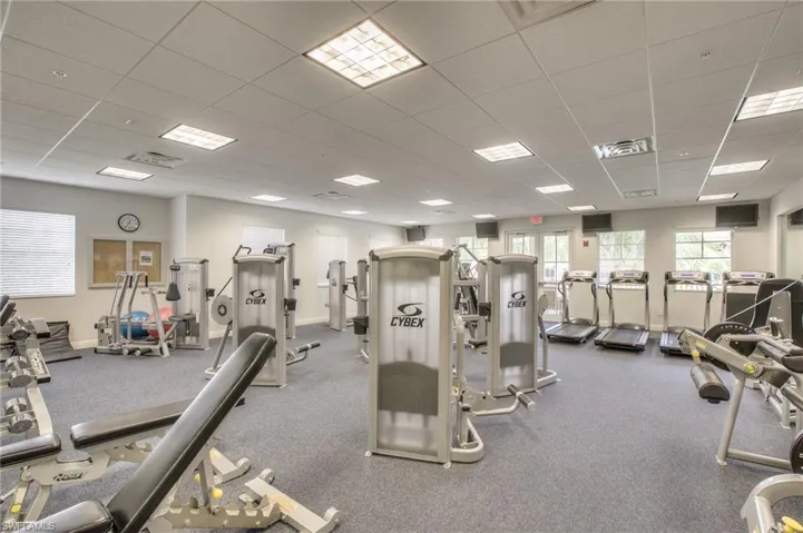 Cybex Gym with Free Weights!
